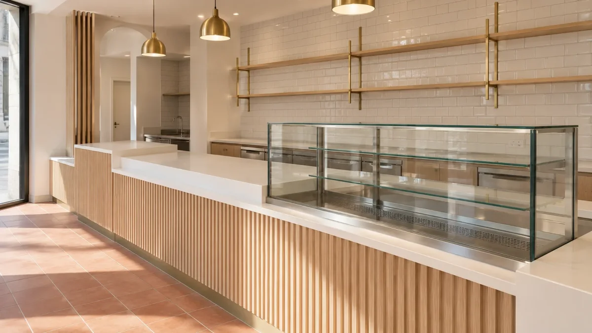 Isolation intérieure : agencement complet d’une boulangerie, chantier ECP